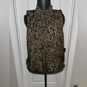 THML Green and Black Blouse Elegant Top size M